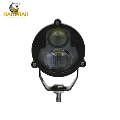2 faisceaux Flash blanc jaune 80V projecteur LED universel pour moto