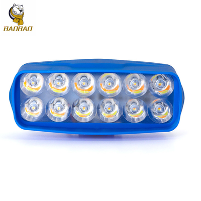 Plastique Blue Casing 12V Blanc Jaune Flash projecteur de moto