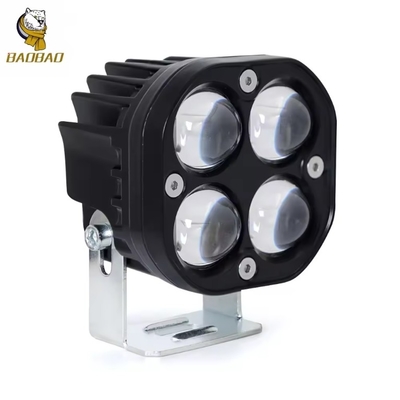 Lumière blanche lumineuse 4D, résistante à l'eau, moteur, phare LED