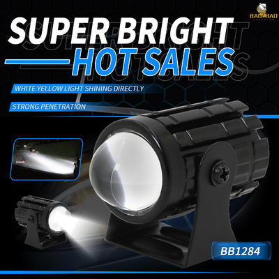 Blanc Jaune 12V Universal MINI phare LED projecteur de moto