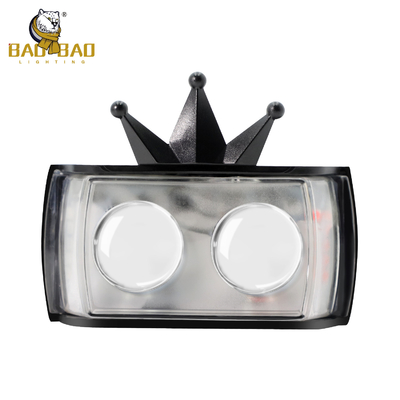 2 couronnes de perles en plastique métallique RVB Flash décoration de vélo lumière de brouillard