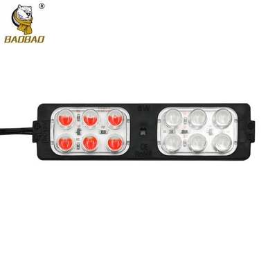 12V en plastique rouge bleu clignotant lampe à 12 perles