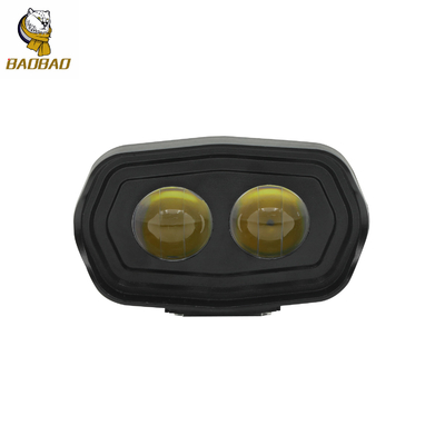 Lumière de brouillard en plastique 12V Blanc Jaune Flash 2 perles CG125 Décorations