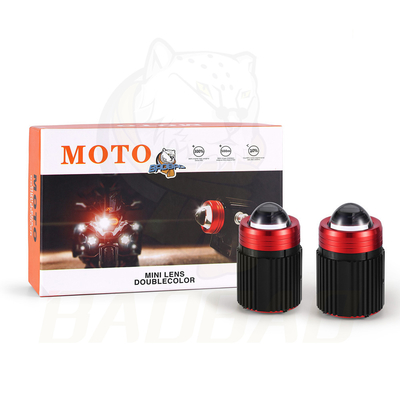 46W Métal Blanc Jaune Auxiliaire de moto LED Mini-Lumière de brouillard