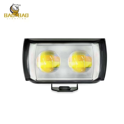 Métal plastique 2 LED blanc jaune double couleur RGB projecteur lumière de brouillard