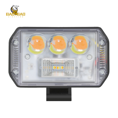 80V LED travail métal léger blanc jaune double couleur clignotant pièces détachées de moto