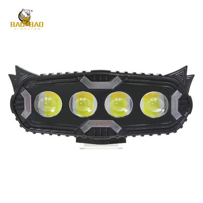 Projet d'avertissement en plastique rouge bleu Lumière Blanc Jaune Double couleur Lumière de brouillard de moto