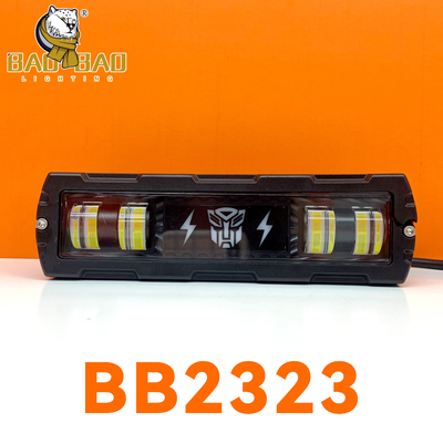 Métal de qualité lourde Blanc Jaune Double Couleur Motocycle phare LED Lumière de travail extérieur