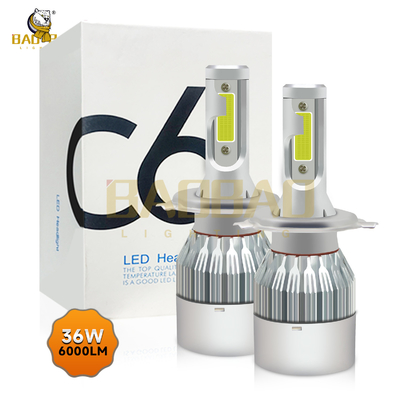 C6 H4 Blanc et jaune double couleur 18 watts Fer Feuillère métallique de voiture Bulbe Pièces automobiles